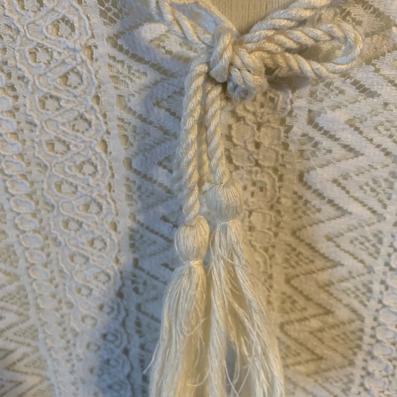 ** Route 66 White Lace Women’s 3/4 Sleeve Blouse L - Picture 4 of 13